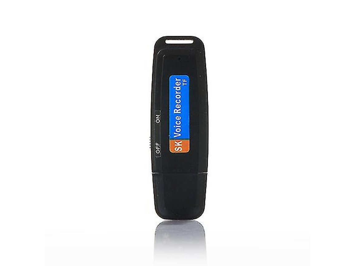 Gravador De Voz Digital Usb, Mini Gravador De Voz U Disk Professional Flash Disk Yizhood (preto)
