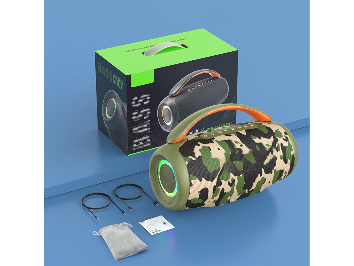 Caixa de Som Bluetooth Portátil Fanatics P12 60w à Prova D'água EOOCOO