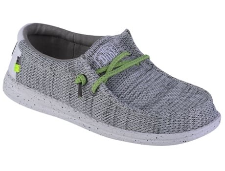 Botas de Menino HEY DUDE Wally Youth Sox Web Cinzento (34)