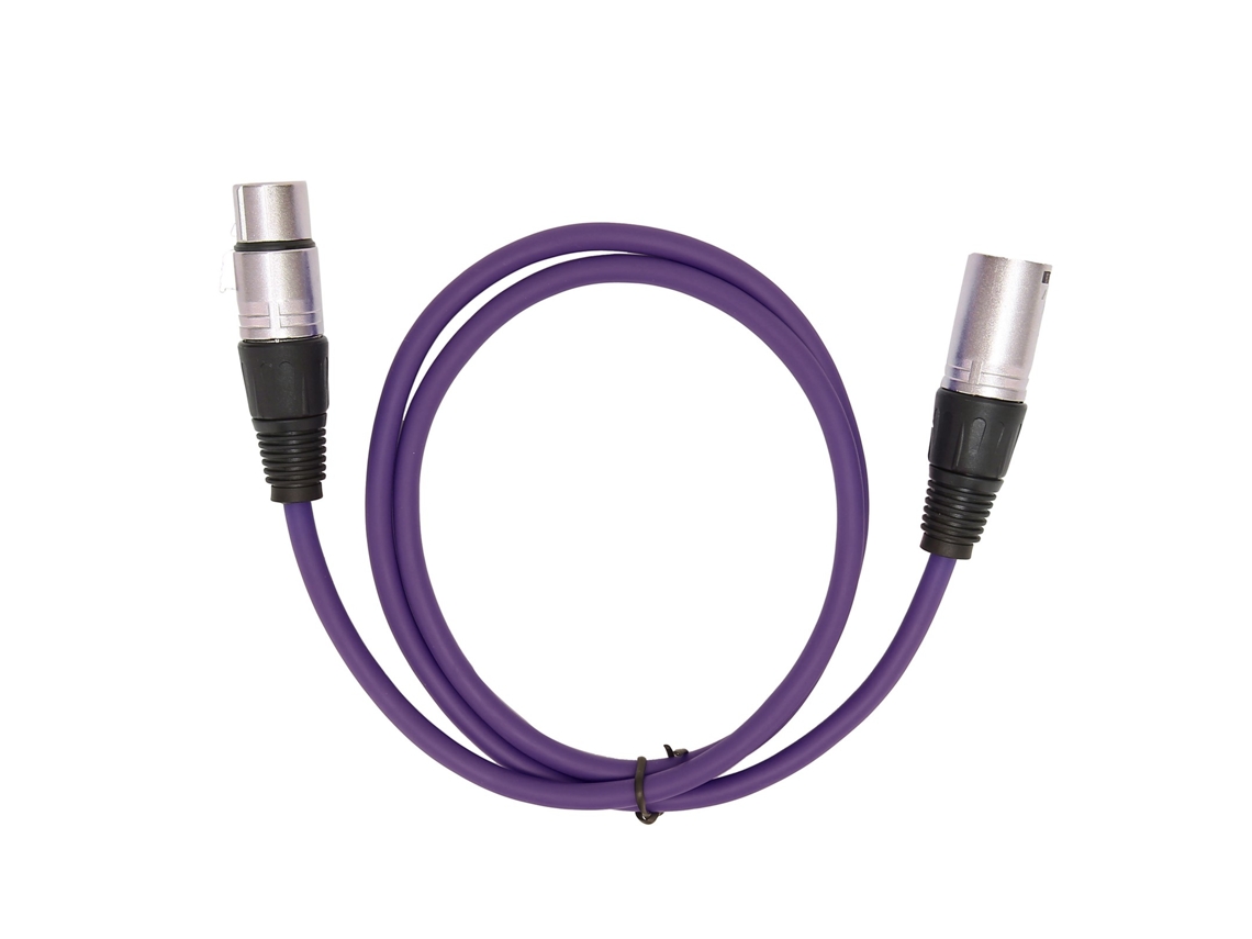 Cabo de Microfone Xlr Macho para Fêmea 3 pinos, 1m | S/MARCA