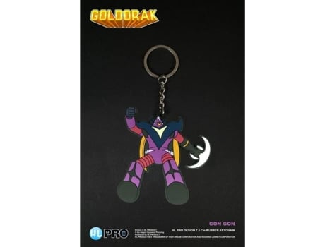 Porta-chaves De Homem High Dream Goldorak Gon Sonho Aborrachado Preto (onhocm)