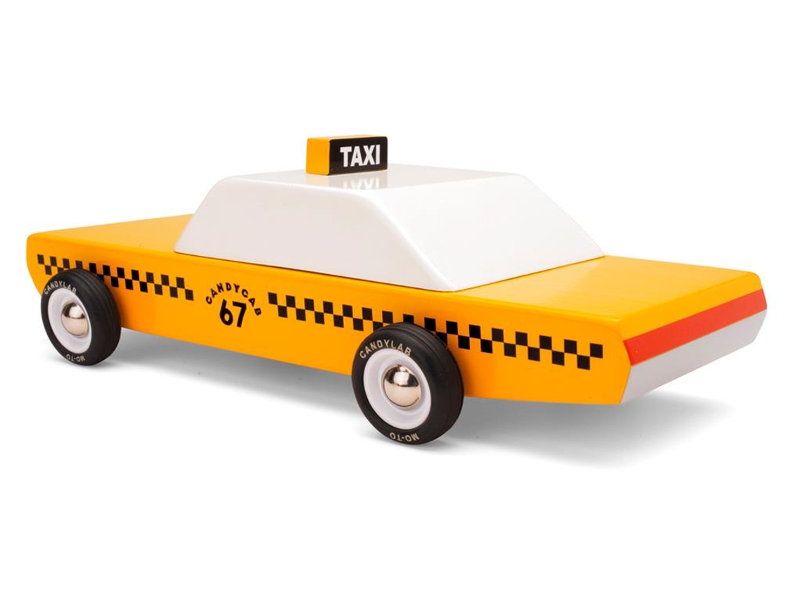 Carrinho De Brinquedo De Madeira Candylab Candycab Clássico Táxi Americano