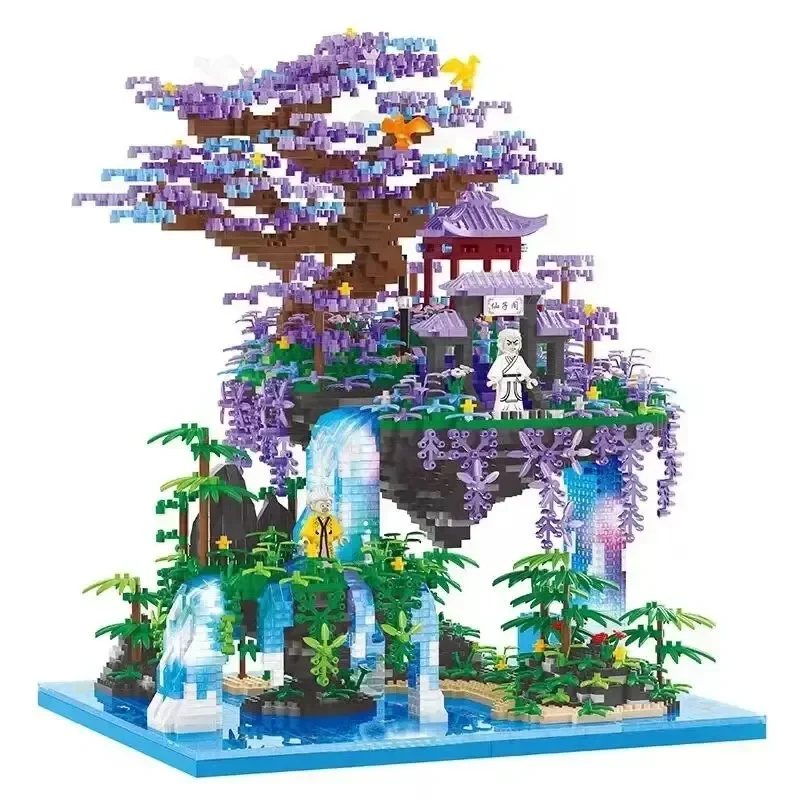 (4574 Peças) Conjunto De Blocos De Montar Em Miniatura Do Palácio De Guanghan, Da Mitologia Chinesa, Com 4574 Peças.