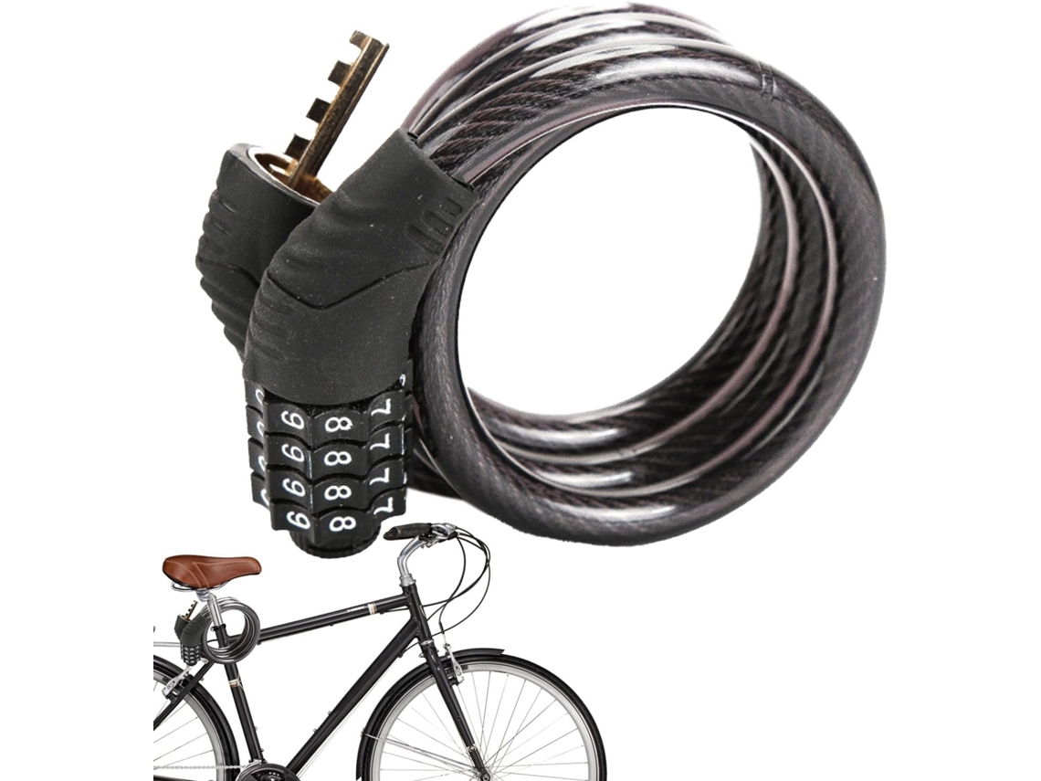 Cabo Para Bicicleta - Corrente Com Combinação De 4 Dígitos, Feita