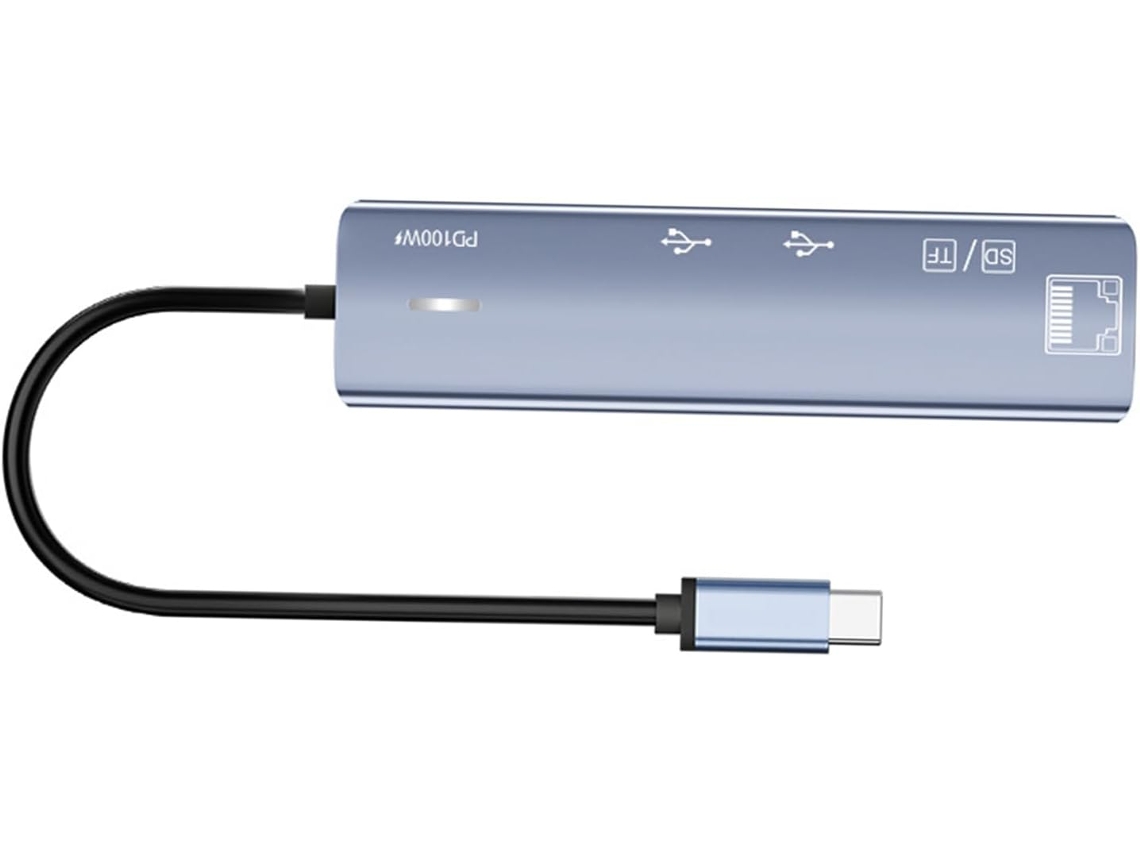 Base De Extensão Usb Tipo C Em Alumínio Com Suporte Para Saída Visual