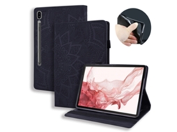Capa Samsung Tab S11 Ultra 14,6 Preto Capa Preta Elegante Com Suporte, Textura De Camurça E Proteção Reforçada Contra Choques. Sfushos
