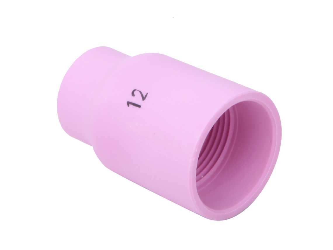 Conjunto de 5 bicos de cerâmica com lente de gás grande 53n87 (12 peças) para tocha de soldagem TIG