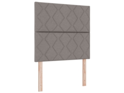 Cabeceira Led  Design De Blocos De Diamante Taupe Vidaxl Tecido (100 Cm)