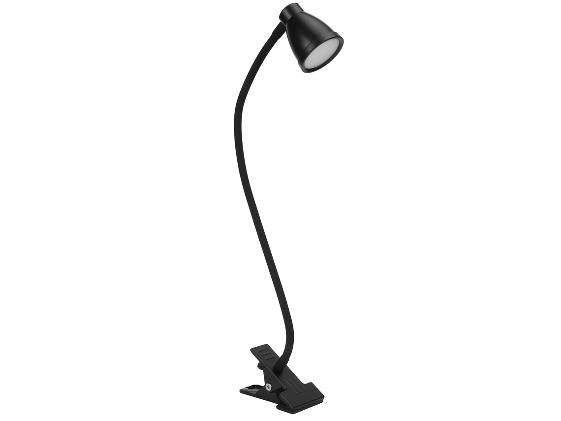 Lâmpada de Clip para Leitura com Gooseneck Ajustável, 10 Níveis de Iluminação e 3 Temperaturas de Cor