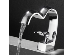 Torneira De Latão, Torneiras De Banheiro Tipo Cascata Para Pias De Água Quente E Fria.