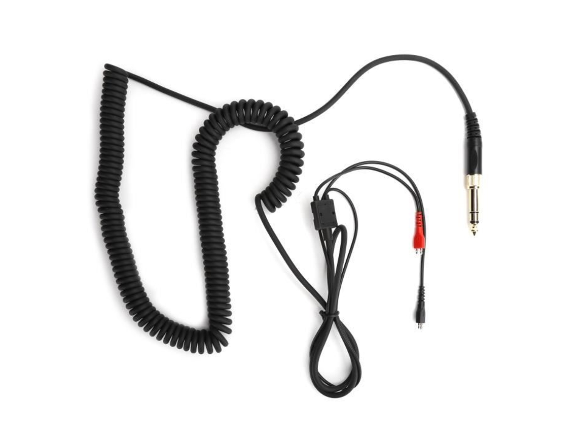 Cabo de Fone de Ouvido em Espiral HURRISE com Adaptador para Hd25/Hd560/Hd540/Hd430/Hd250