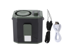 Ventilador de Cintura Ajustável 12500rpm Bateria 3600mah Verde