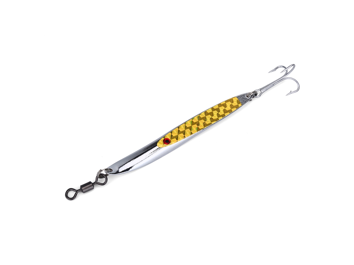 Isca Artificial Spoon Metal Bass Amarelo 84g