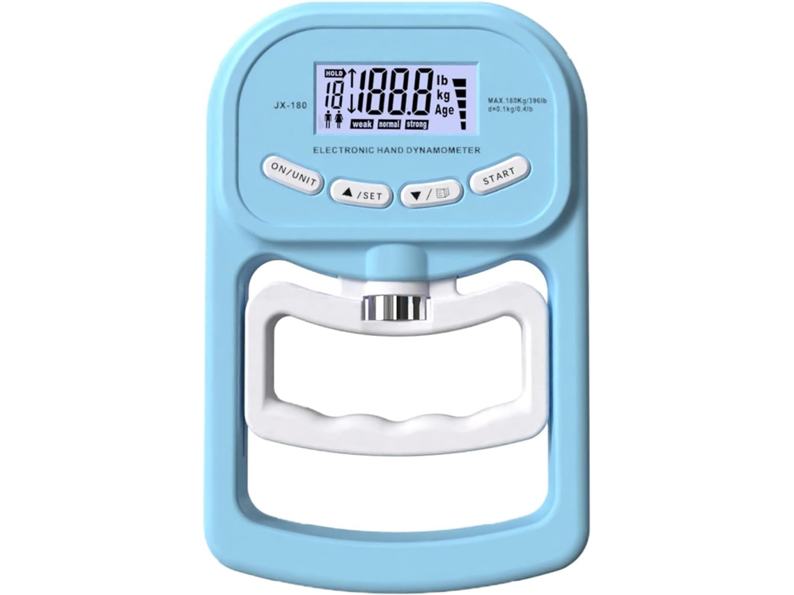 Dinamômetro Manual De Preensão, 180kg 396lb, Visor Lcd, Armazenamento De Dados, Pegada Ajustável, Memoriza 19 Pontos De