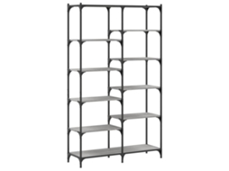 Bookshelf, Bookshelves Vidaxl Cinzeto Madeira Processada (n/a)