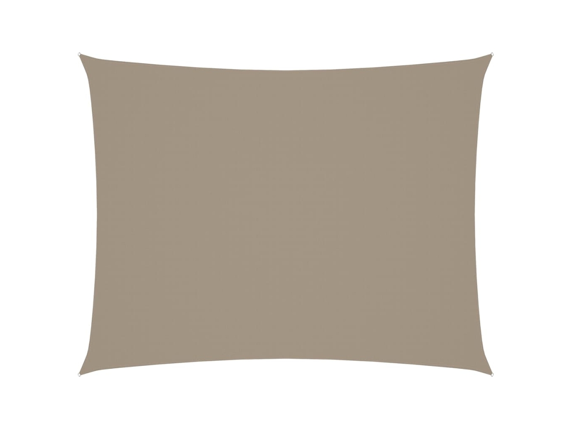 Vela Para Sol Estilo Tecido Oxford Retangular Cinza acastanhado 4x5 m MAISON EXCLUSIVE