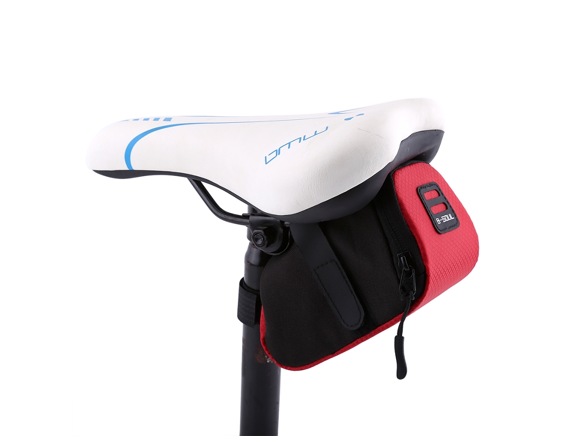 Bolsa para Selim de Bicicleta de Montanha Vermelha com Armazenamento | S/MARCA