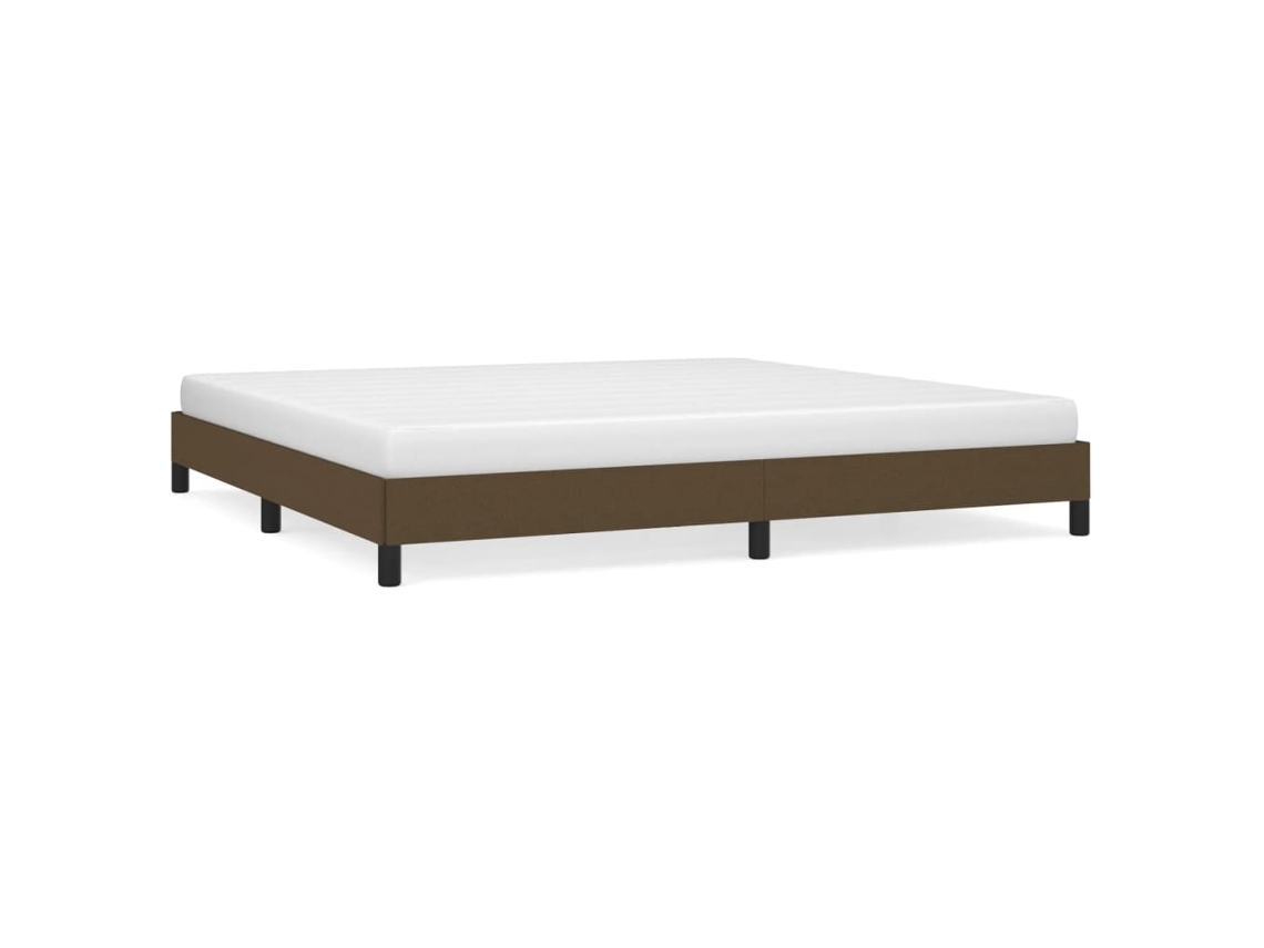 Bed Frame, Bed Frames Vidaxl Marrom Tecido (200 X 200 Cm)