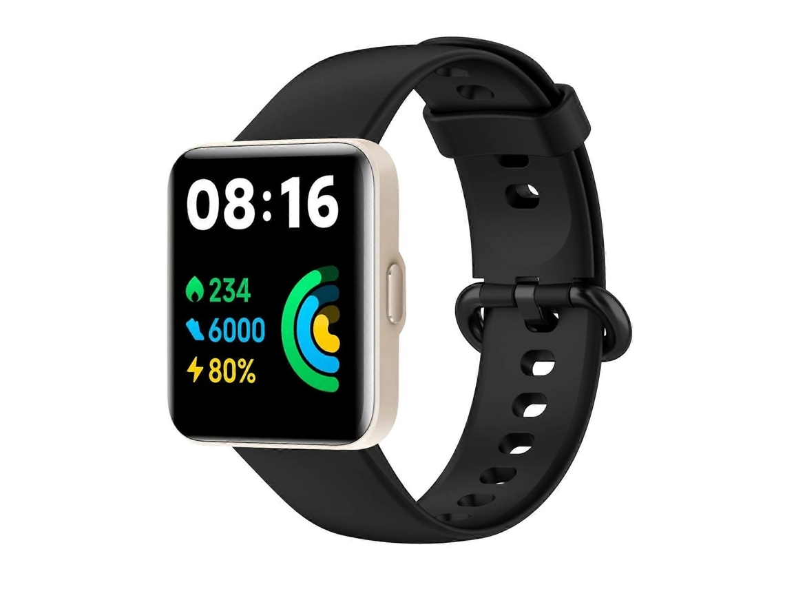 Pulseira De Silicone Para Relógio Com Fivela De Aço Preta Sólida