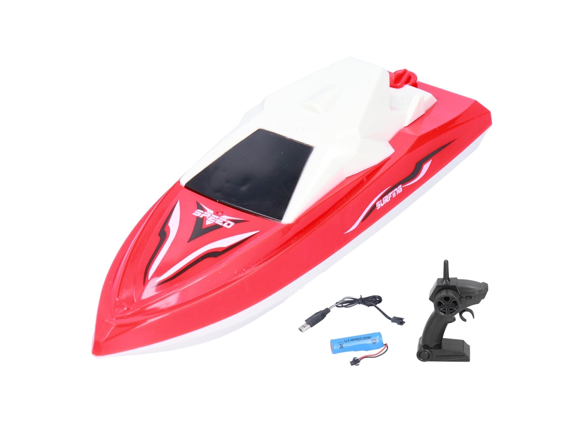 Primerox barco de Controle Remoto Elétrico de Corrida para Piscinas e Lagos Amarelo para Crianças