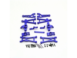 Azulmjx 1/16 Metal H16 16207 16208 16209 Peças de Atualização para Carros Rc Kit de Braço de Direção MDUG