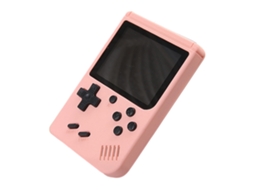 Console de jogos portátil retrô clássico Slowmoose 400/500/800 em 1 com tela de 3 polegadas rosa