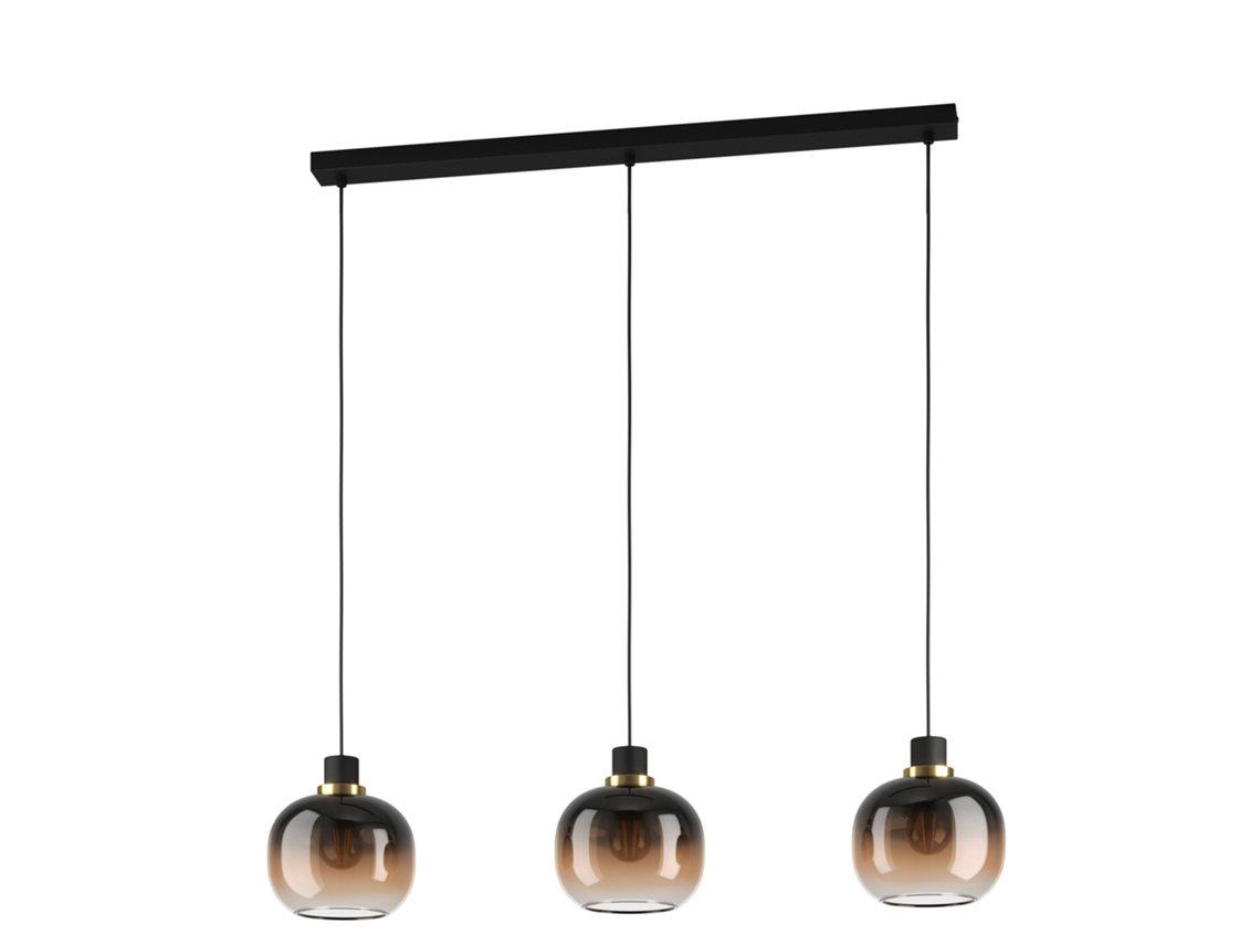 Candeeiro de Teto Oilella EGLO E27 (Aço - Preto)