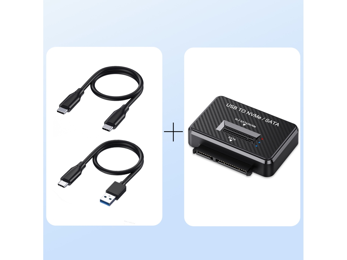 Caixa M.2 Nvme Sata Ssd, 10gbps, Usb Para Nvme, Para Ssd M.2 Nvme/sata E Hdd/ssd Sata De 2,5 Polegadas, Plug Play Hexinyigjly