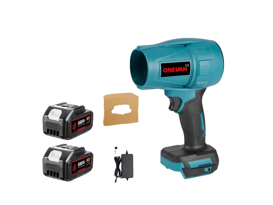 Soprador turbo de alta velocidade de 2000 W, 2 baterias, plugue UE OEM