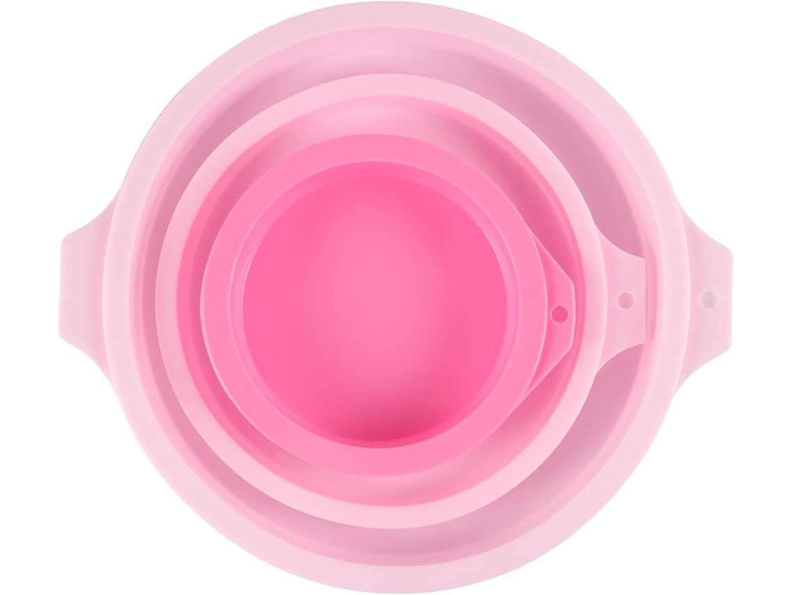 Mikikit Formas de silicone reutilizáveis para boliche, 3 peças, redondas