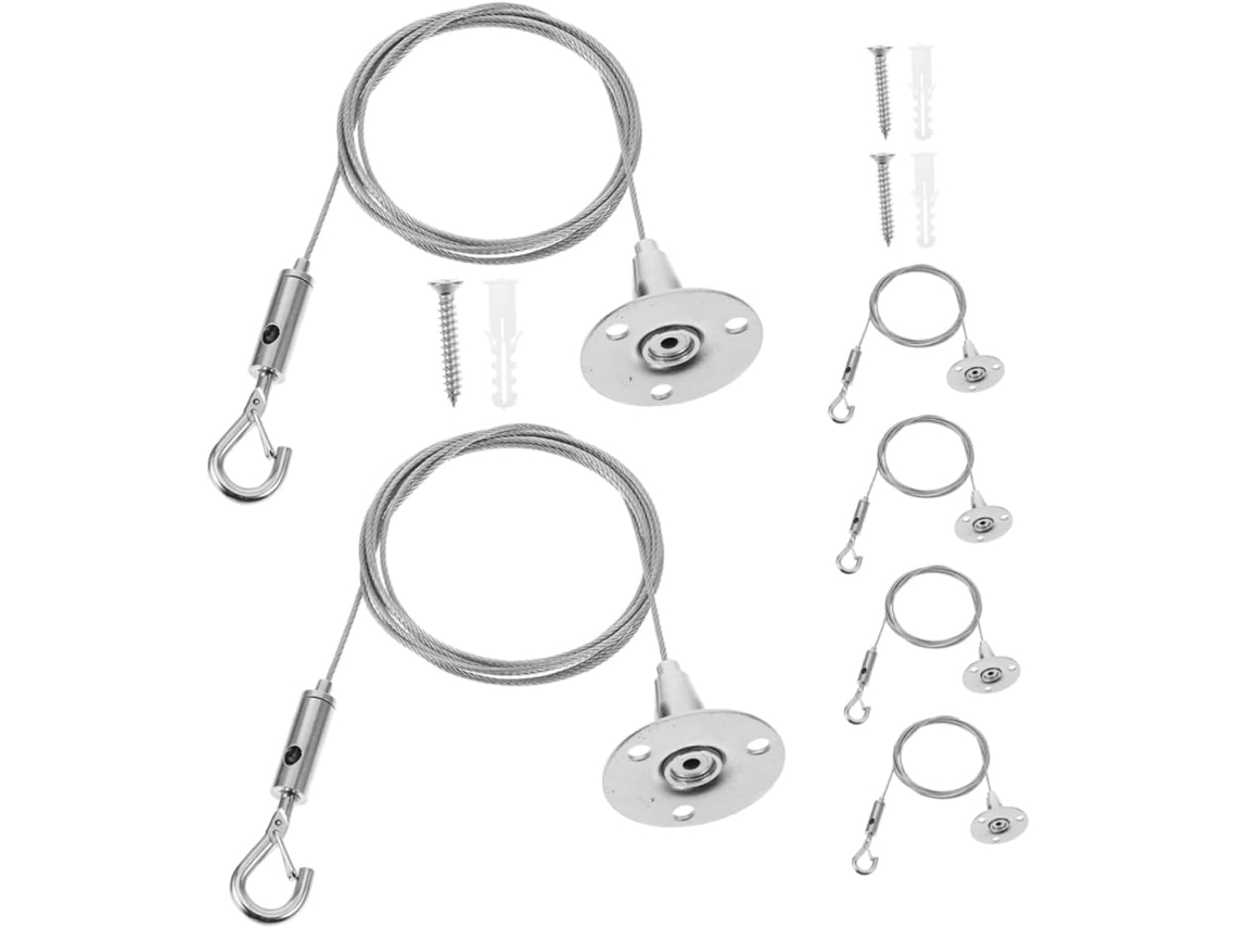 Gadpiparty Conjunto De 6-ganchos Aço Inoxidável Ajustáveis E Resistentes Para Pendurar Quadros, Arte E Exibição De