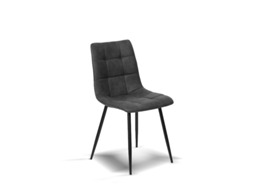 Conjunto de 4 Cadeiras de Jantar Estilo Industrial Cor Cinza Ardósia Modelo Ivy FURNITURE STYLE