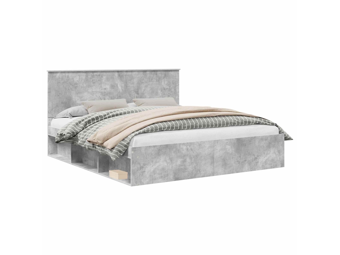 Estrutura da Cama com Cabeceira Concreto 180 X 200 Cm MAISON EXCLUSIVE