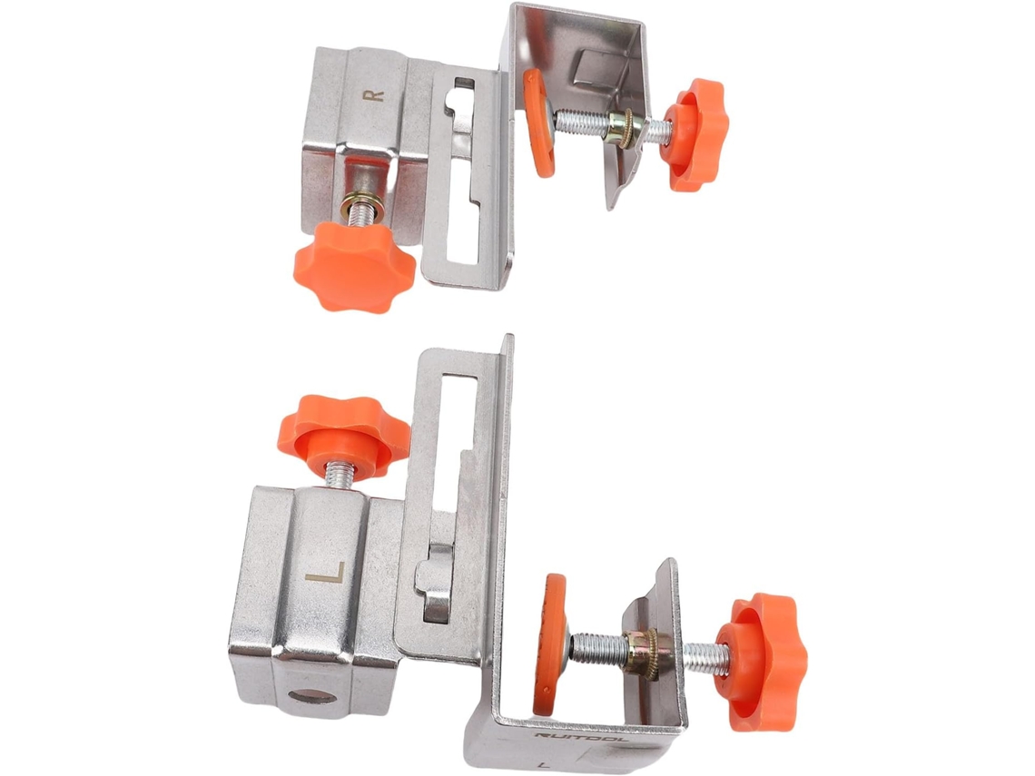 Conjunto De 2-grampos Fixação Gaveta Ajustáveis Hilitand Em Aço Inoxidável Com Almofadas Reforçadas Para Armários