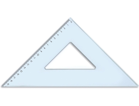 ARDA 28730MAN triângulo 45° triângulo Plástico Azul, Transparente 1 unidade(s)
