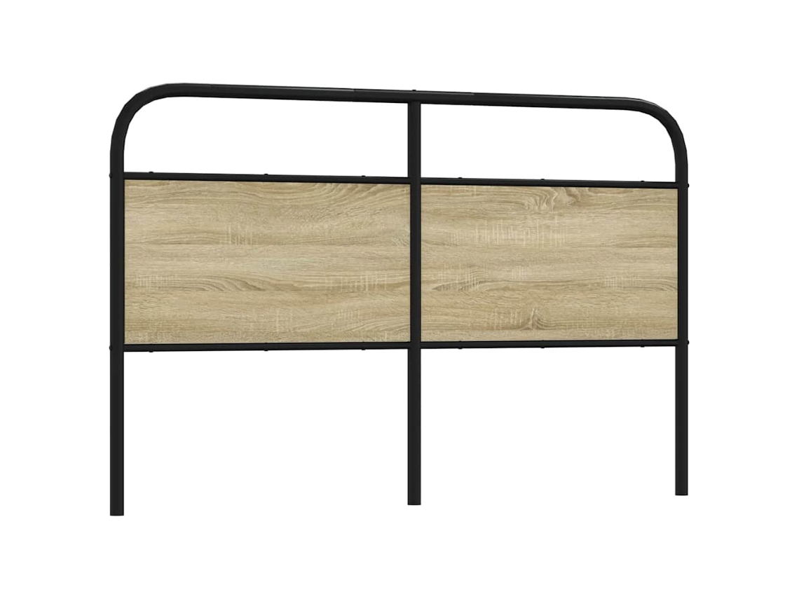Vidaxl Cabeceira De Substituição 160 Cm Derivados Madeira/aço Carvalho Sonoma