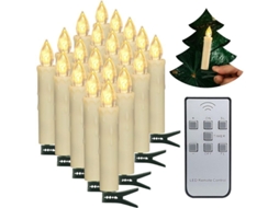 Velas de Natal LED 20 Peças Sem Chama S/MARCA