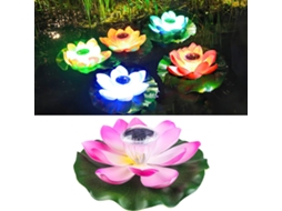 Iluminação Solar Para Lago, Luz Flutuante De Lótus, Lâmpada Solar De Lótus, Iluminação Solar Para Piscina, Decoração Com Flor De L Aquaforge