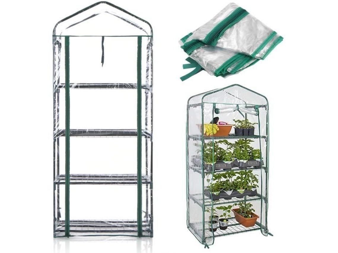 Capa para estufa de jardim, 4 níveis, 160x69x49cm, durável, proteção contra insetos, aa18013 S/MARCA