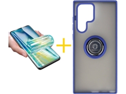 Capa + Película para Samsung Galaxy S22 Ultra 5G SKYHE Azul