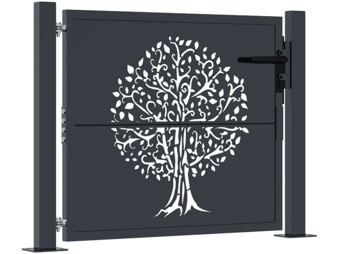 Garden Gate, Garden Gates Vidaxl Antracite Aço (100 X 100 Cm)
