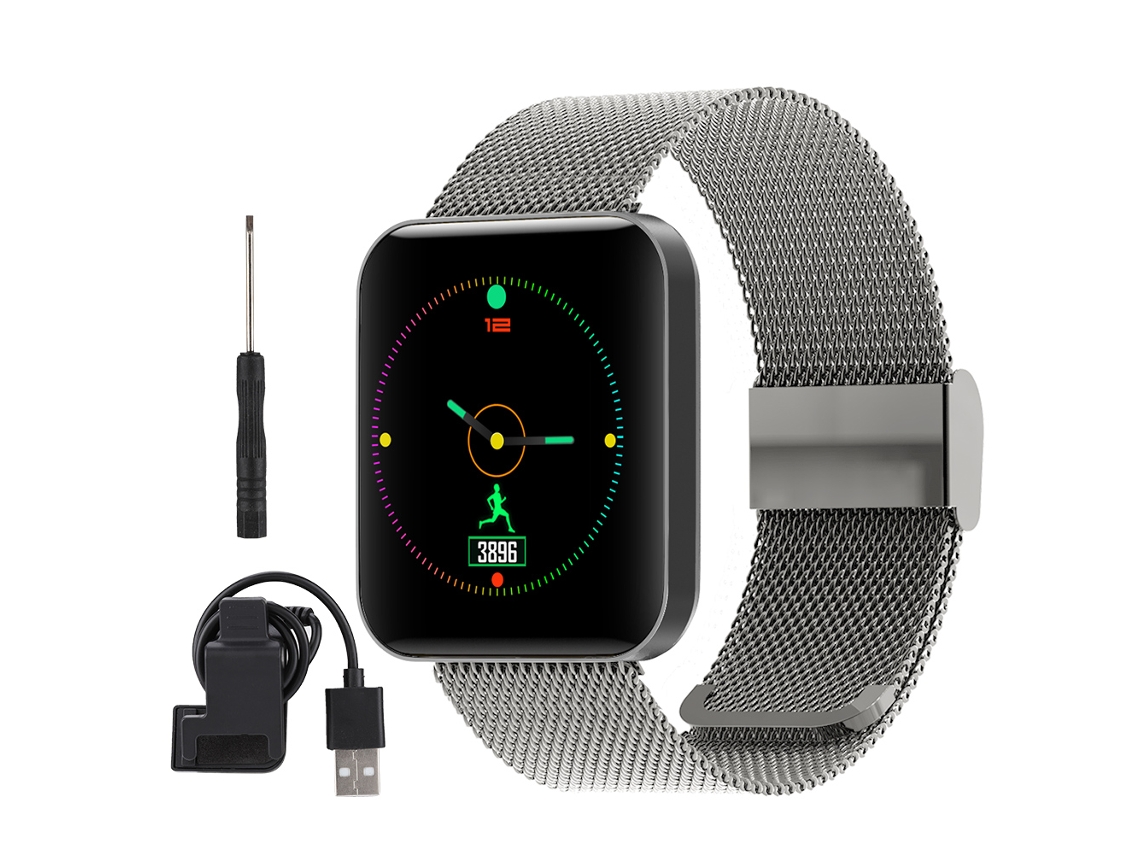 Pulseira Inteligente e Esportiva com Monitoramento Cardíaco EOOCOO (à prova d'água, tela colorida)
