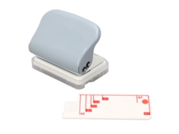 Furador de 3 Furos Portátil 5 Folhas para Papel Scrapbook S/MARCA