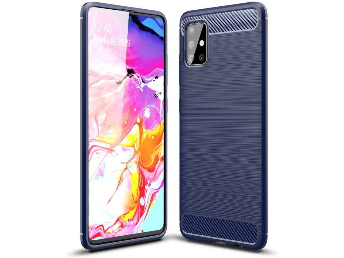Capa Samsung Galaxy A51 HFS-HOUSE Carbone Azul