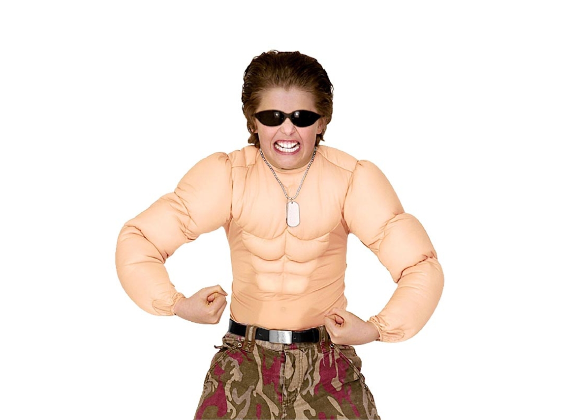 T-shirt com Super Muscles para crianças e adolescentes