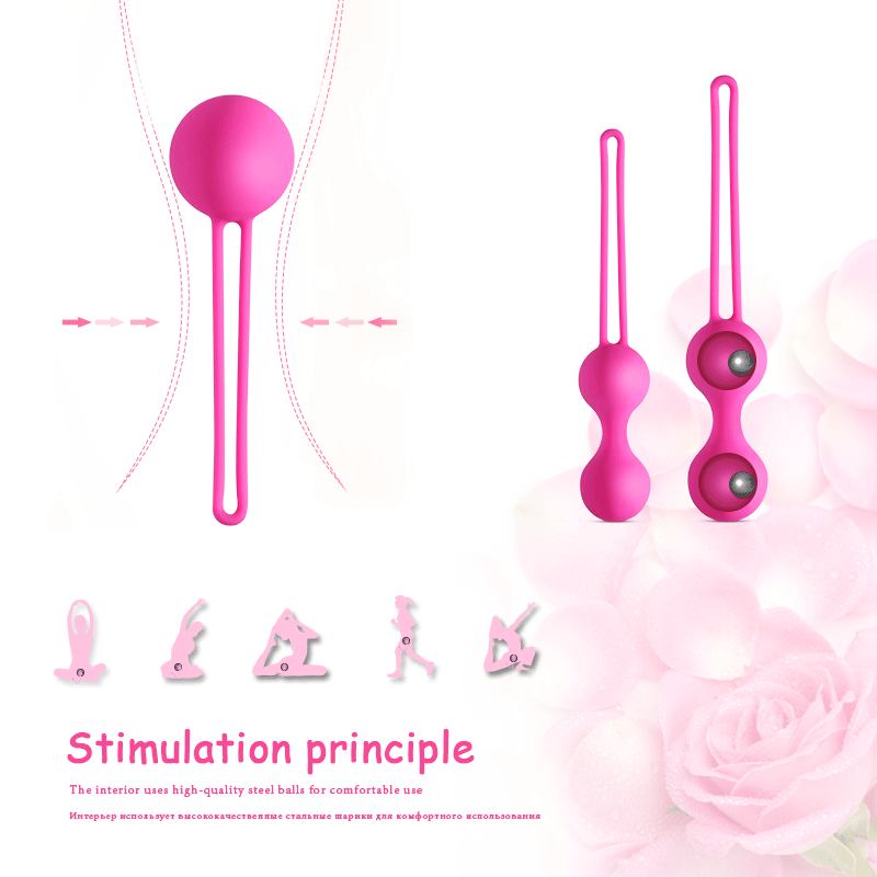 3 Peças Bolas De Aço Silicone Treinador De Exercícios Para Mulheres Apertar E Contrair
