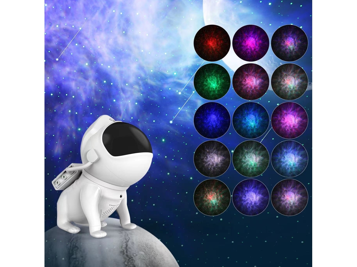 Projetor De Estrelas, Projetor De Galáxias, Luz Noturna, Alto, Falante Bluetooth Com Controle Remoto, Rotação De 360°, 21 Cores E 8 Canais Pure Music