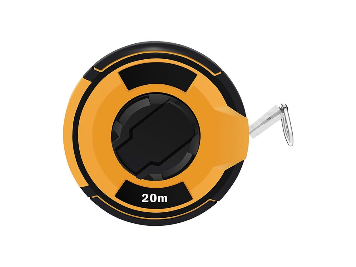 Fita Métrica Redonda De 20 M De Comprimento, Feita Em Aço Carbono Com Revestimento Durável, Ideal Para Reformas Residenciais. Aquaforge