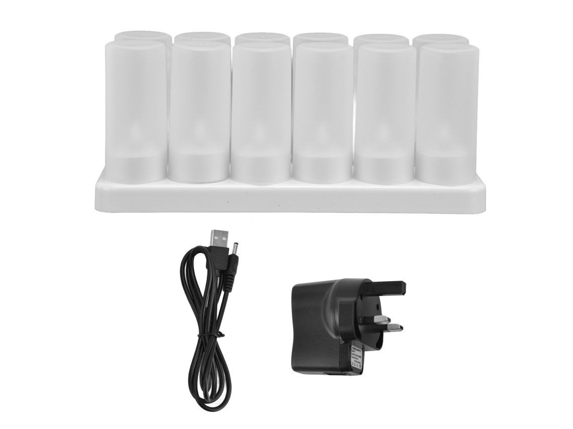 Lâmpada de Velas Led Recarregável Sem Fio LAXISCREED