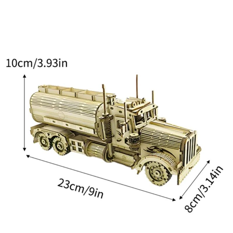 Conjunto de Quebra cabeça 3d de Carro em Madeira, Kit de Montagem Diy MDUG (estilo 11)